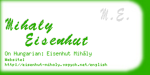 mihaly eisenhut business card
